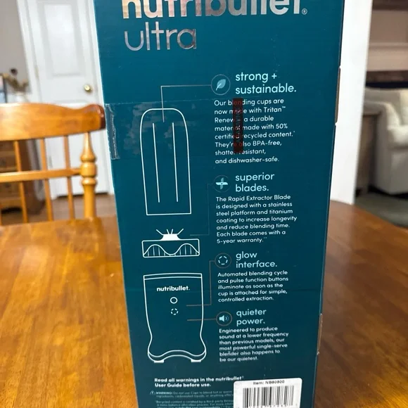 Brand New NutriBullet ULTRA DELUXE PERSONAL BLENDER 14 Pieces Retail $195 - Picture 8 of 8